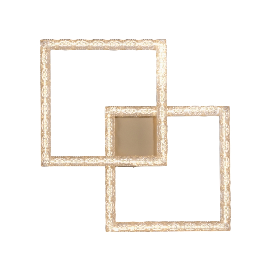 JUST LIGHT. 14732-60 - LED φωτιστικό οροφής GLITRA LED/17,5W/230V 37,6x37,6 cm χρυσό