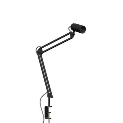 JUST LIGHT. 14773-18 - Eπιτραπέζια λάμπα με κλιπ TURN ME 1xE27/60W/230V μαύρο