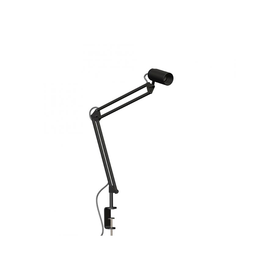 JUST LIGHT. 14773-18 - Eπιτραπέζια λάμπα με κλιπ TURN ME 1xE27/60W/230V μαύρο