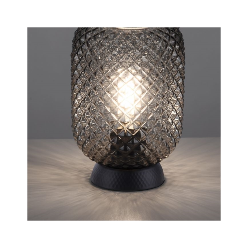 JUST LIGHT. 14906-18 - Eπιτραπέζιο φωτιστικό REISHI 1xE27/40W/230V μαύρο