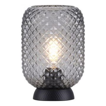 JUST LIGHT. 14906-18 - Eπιτραπέζιο φωτιστικό REISHI 1xE27/40W/230V μαύρο