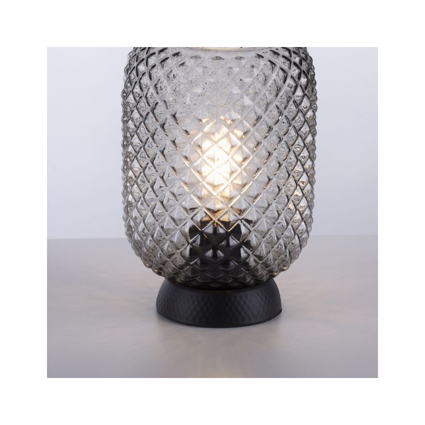 JUST LIGHT. 14906-18 - Eπιτραπέζιο φωτιστικό REISHI 1xE27/40W/230V μαύρο