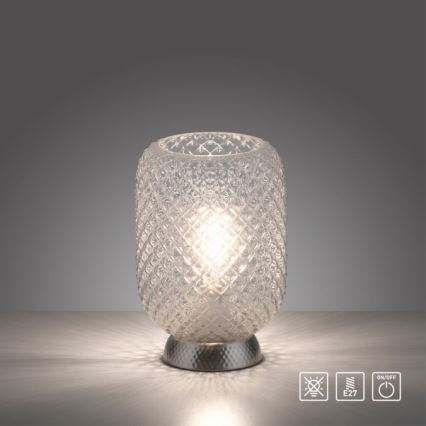 JUST LIGHT. 14906-55 - Eπιτραπέζιο φωτιστικό REISHI 1xE27/40W/230V ματ χρώμιο