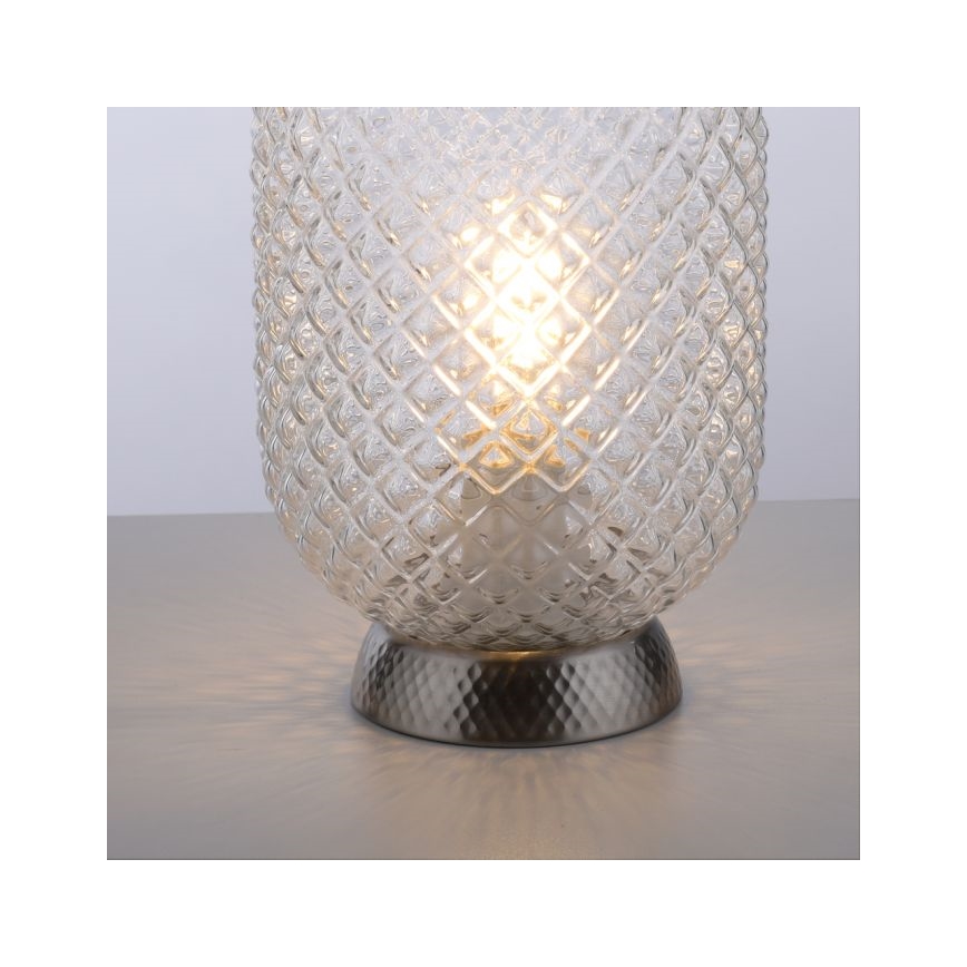 JUST LIGHT. 14906-55 - Eπιτραπέζιο φωτιστικό REISHI 1xE27/40W/230V ματ χρώμιο