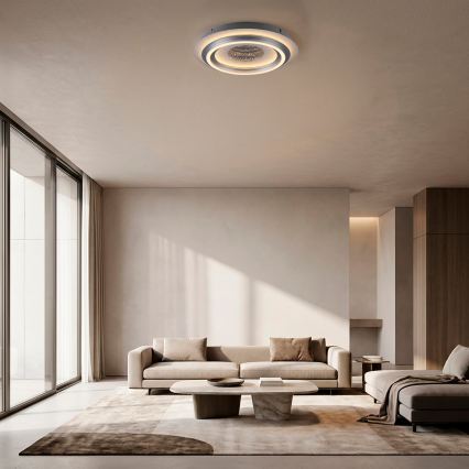 JUST LIGHT. 15089-21 - Φωτιστικό οροφής LED CICHIO LED/36W/230V Ø 40 cm ματ χρώμιο