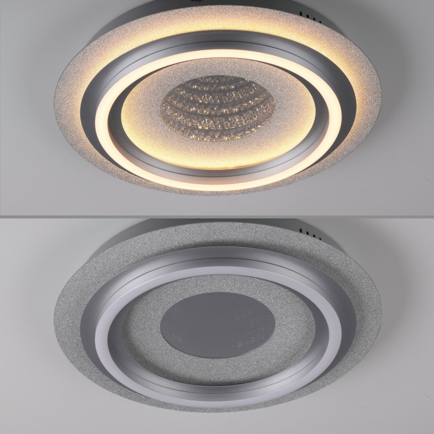 JUST LIGHT. 15089-21 - Φωτιστικό οροφής LED CICHIO LED/36W/230V Ø 40 cm ματ χρώμιο