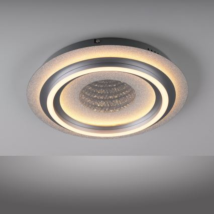JUST LIGHT. 15089-21 - Φωτιστικό οροφής LED CICHIO LED/36W/230V Ø 40 cm ματ χρώμιο