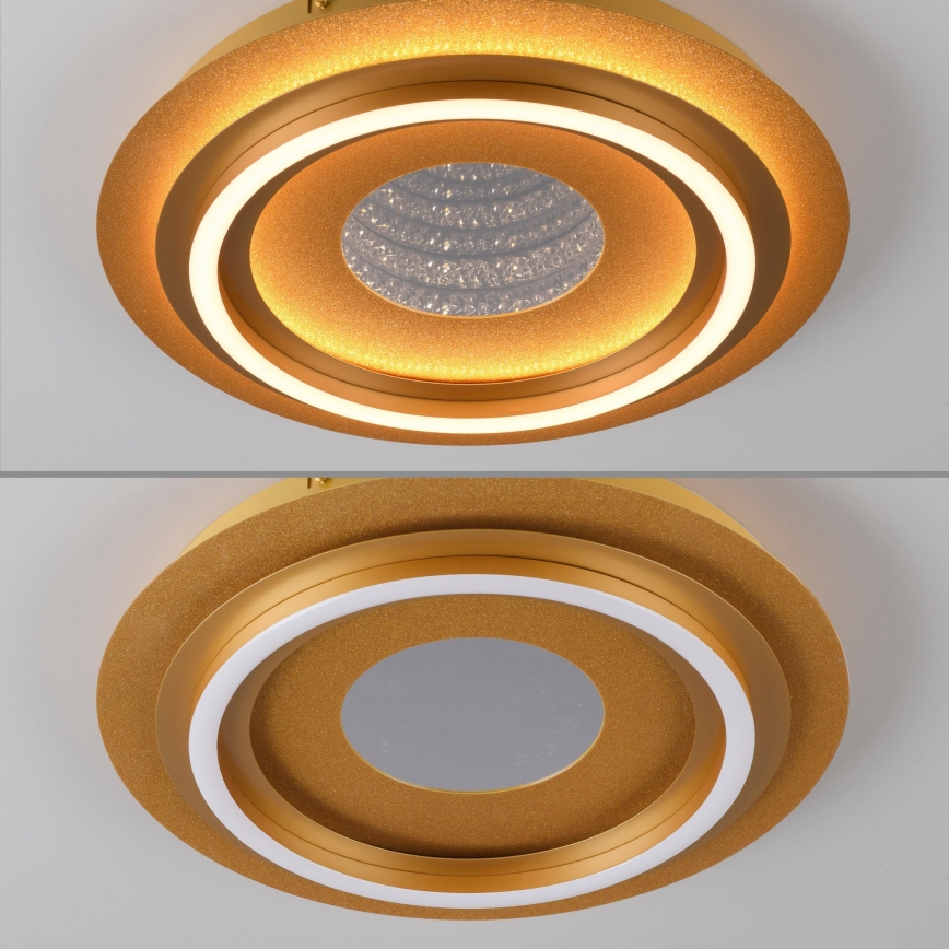 JUST LIGHT. 15089-60 - LED Φωτιστικό οροφής CICHIO LED/36W/230V διάμ. 40 cm χρυσό