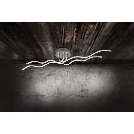 JUST LIGHT. 15126-55 - LED Πλαφονιέρα οροφής WAVE LED/29,4W/230V ματ χρώμιο