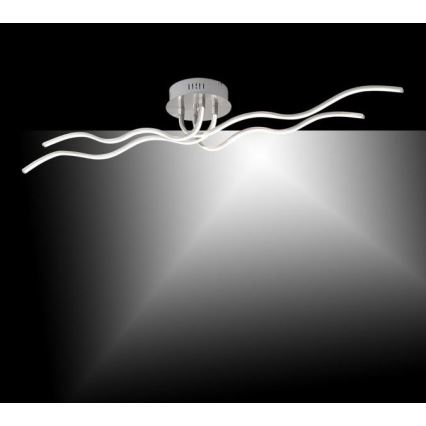 JUST LIGHT. 15126-55 - LED Πλαφονιέρα οροφής WAVE LED/29,4W/230V ματ χρώμιο