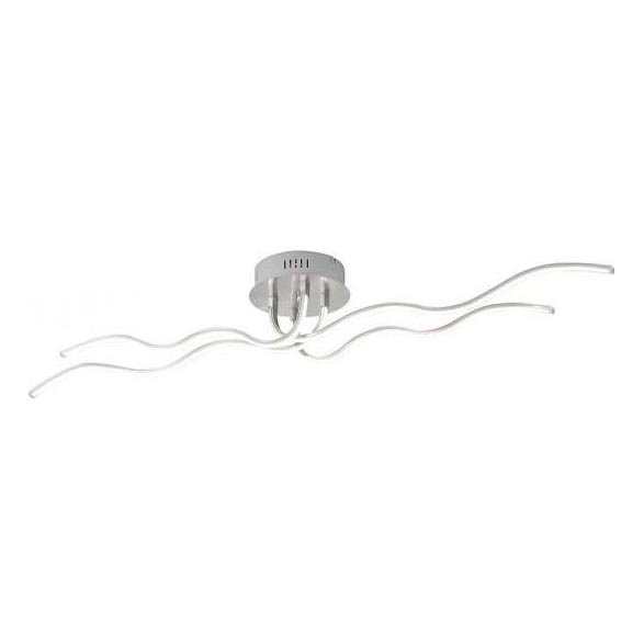 JUST LIGHT. 15126-55 - LED Πλαφονιέρα οροφής WAVE LED/29,4W/230V ματ χρώμιο