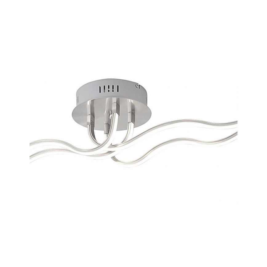 JUST LIGHT. 15126-55 - LED Πλαφονιέρα οροφής WAVE LED/29,4W/230V ματ χρώμιο