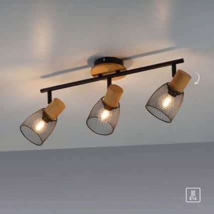 JUST LIGHT. 15193-79 - Φωτιστικό σποτ TAMIS 3xE14/10W/230V