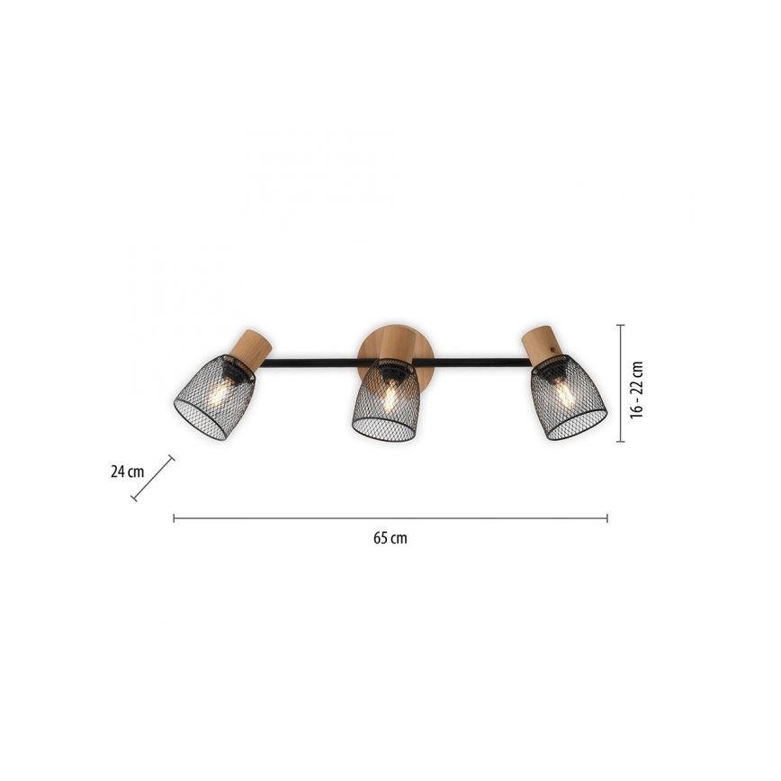 JUST LIGHT. 15193-79 - Φωτιστικό σποτ TAMIS 3xE14/10W/230V