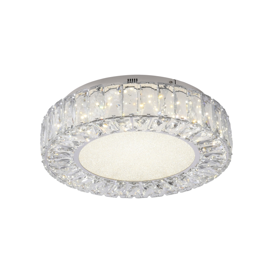JUST LIGHT. 15221-17 - LED Φωτιστικό οροφής KULUNKA LED/32W/230V διάμ. 37 cm γυαλιστερό χρώμιο
