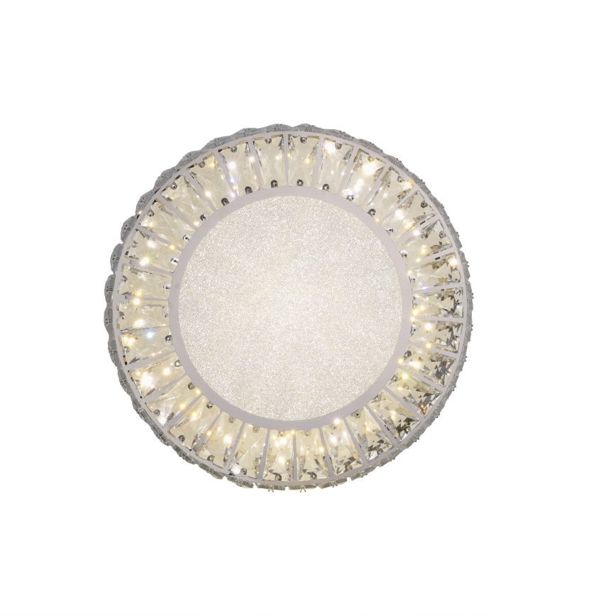 JUST LIGHT. 15221-17 - LED Φωτιστικό οροφής KULUNKA LED/32W/230V διάμ. 37 cm γυαλιστερό χρώμιο