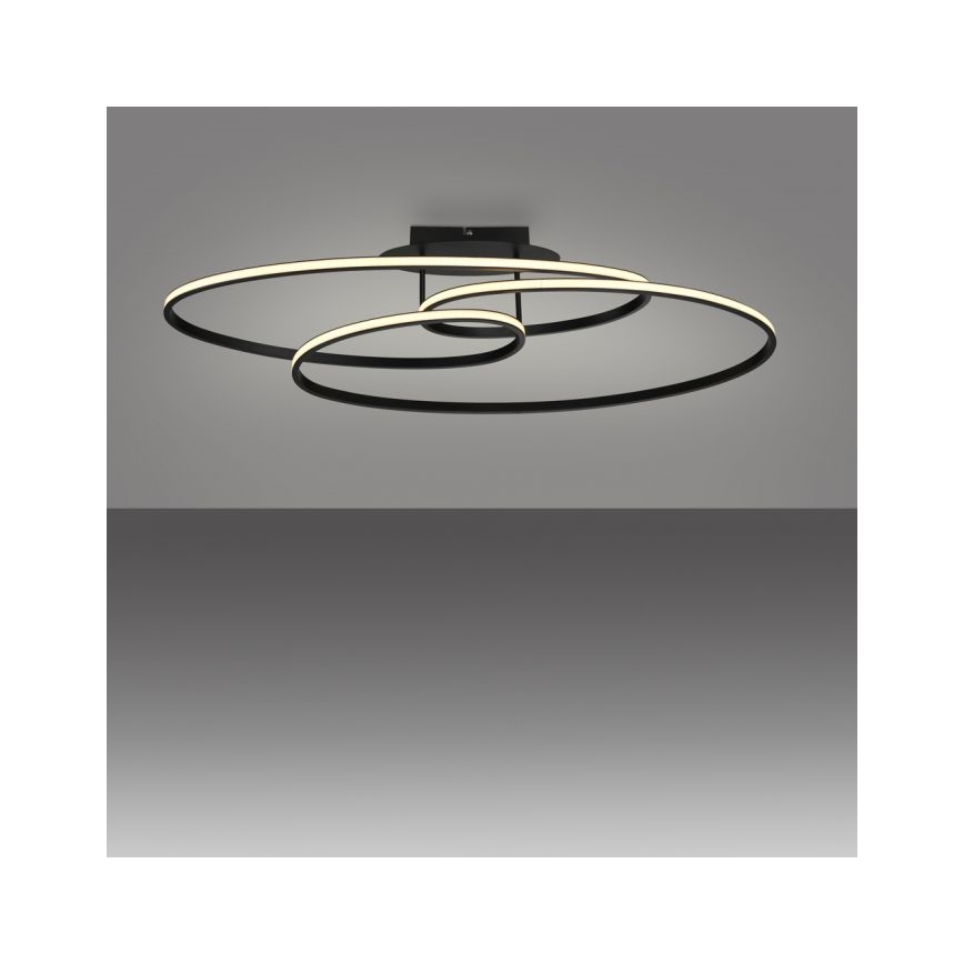 JUST LIGHT. 15321-18 - Φωτιστικό οροφής LED LUMACA LED/33W/230V μαύρο