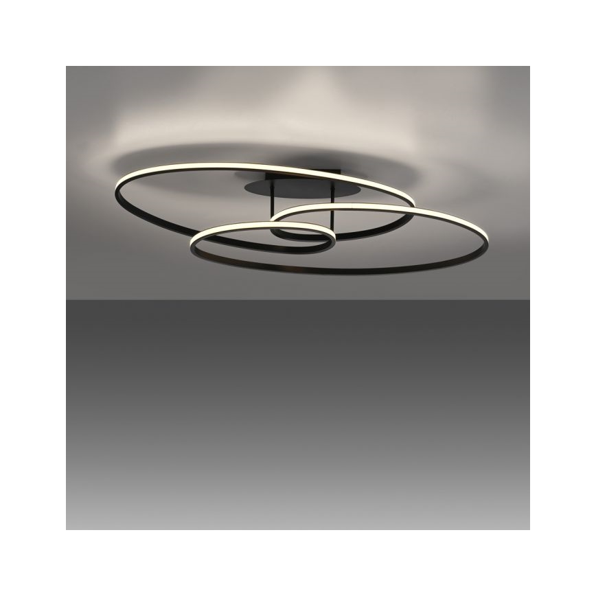 JUST LIGHT. 15321-18 - Φωτιστικό οροφής LED LUMACA LED/33W/230V μαύρο