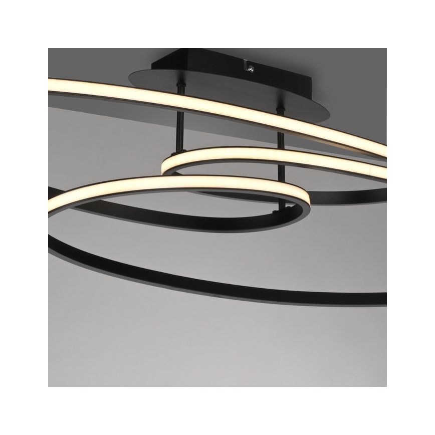 JUST LIGHT. 15321-18 - Φωτιστικό οροφής LED LUMACA LED/33W/230V μαύρο