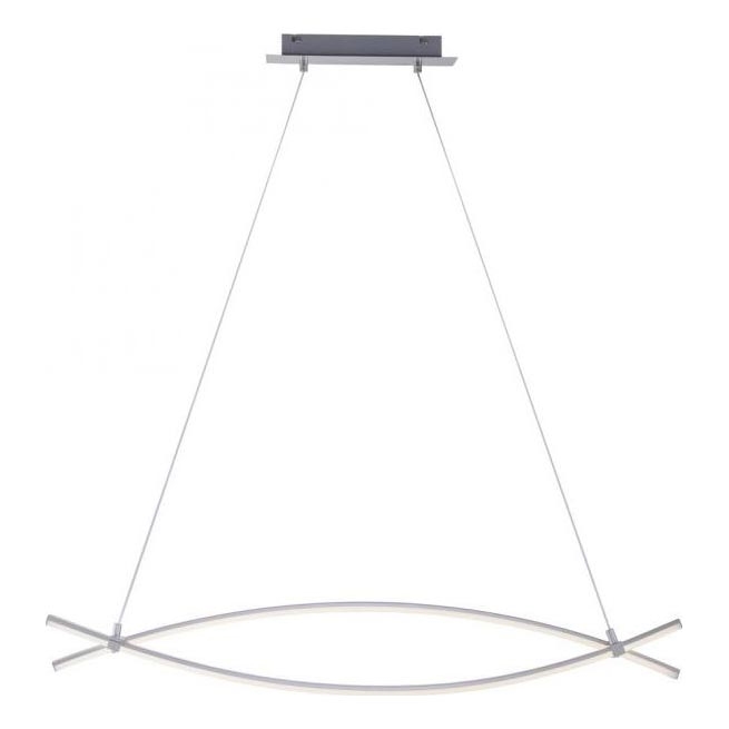 JUST LIGHT. 15382-55 -  Κρεμαστό φωτιστικό οροφής LED MAJA 2xLED/8,4W/230V ματ χρώμιο