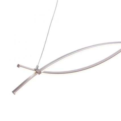 JUST LIGHT. 15382-55 -  Κρεμαστό φωτιστικό οροφής LED MAJA 2xLED/8,4W/230V ματ χρώμιο