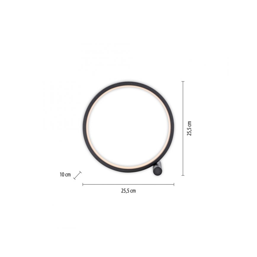 JUST LIGHT. 15395-18 - Επιτραπέζιο φωτιστικό LED MINI RITUS LED/10,5W/230V μαύρο
