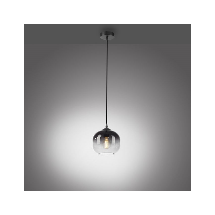 JUST LIGHT. 15420-18 - Κρεμαστό φωτιστικό οροφής ZEA 1xE27/25W/230V μαύρο