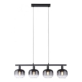 JUST LIGHT. 15421-18 - Κρεμαστό φωτιστικό οροφής ZEA 4xE14/25W/230V μαύρο