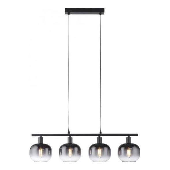JUST LIGHT. 15421-18 - Κρεμαστό φωτιστικό οροφής ZEA 4xE14/25W/230V μαύρο