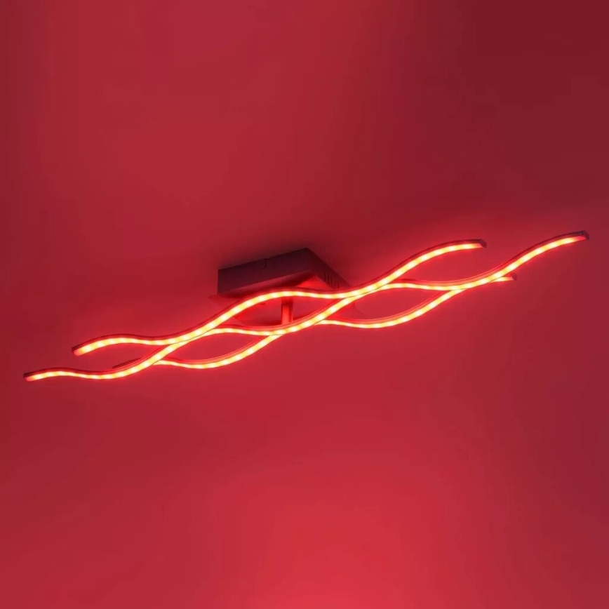 JUST LIGHT. 16266-55 - LED RGB dimmable φωτιστικό οροφής LOLA WAVE LED/30W/230V 2700-5000K + τηλεχειριστήριο