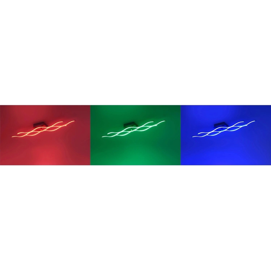 JUST LIGHT. 16266-55 - LED RGB dimmable φωτιστικό οροφής LOLA WAVE LED/30W/230V 2700-5000K + τηλεχειριστήριο