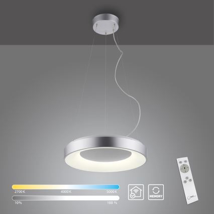 JUST LIGHT. 17075-21 - Led Dimmable κρεμαστό φωτιστικό οροφής KETO ANIKA LED/26,5W/230V 2700-5000K + τηλεχειριστήριο
