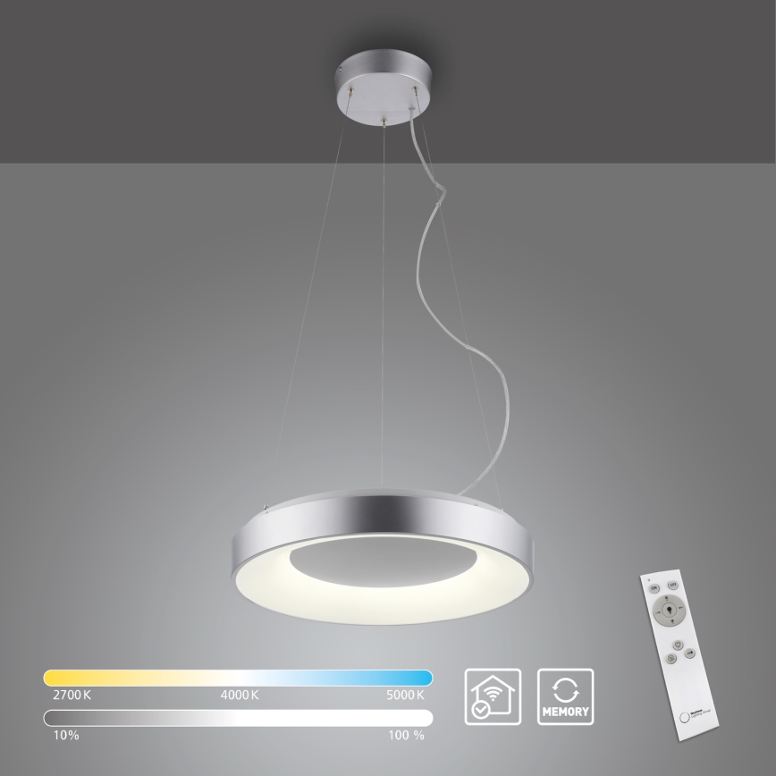 JUST LIGHT. 17075-21 - Led Dimmable κρεμαστό φωτιστικό οροφής KETO ANIKA LED/26,5W/230V 2700-5000K + τηλεχειριστήριο