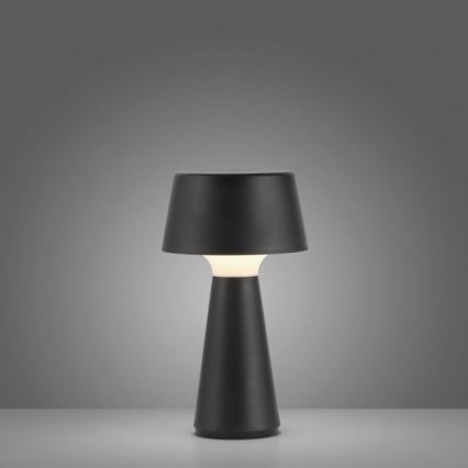 JUST LIGHT. 19260-18 - LED Dimming αφής Εξωτερικού χώρου φωτιστικό ABERA LED/3W/3,7V 2000 mAh USB IP54 μαύρο