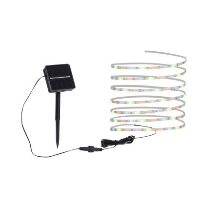 JUST LIGHT. 19971-18 - RGB LED ηλιακή ταινία TEANIA LED/3,7V 5 m 1200 mAh IP44 μαύρη
