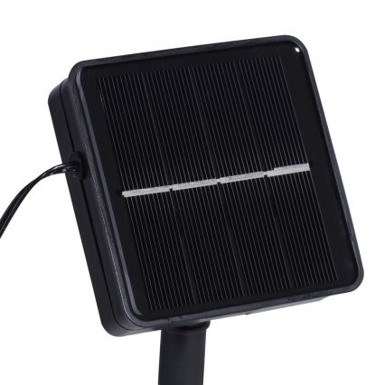 JUST LIGHT. 19971-18 - RGB LED ηλιακή ταινία TEANIA LED/3,7V 5 m 1200 mAh IP44 μαύρη