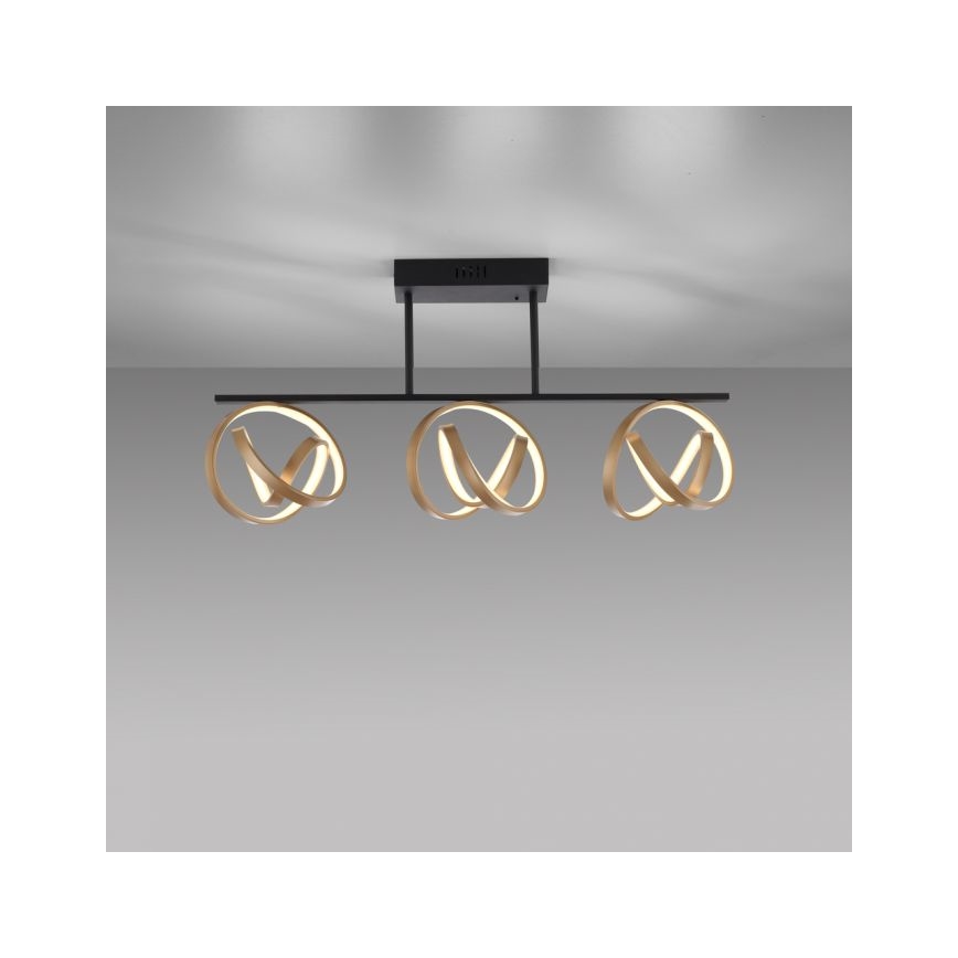 JUST LIGHT. 6245-18 - Πλαφονιέρα οροφής ντιμαριζόμενη LED LOOP 3xLED/11W/230V 2700-5000K + τηλεχειριστήριο