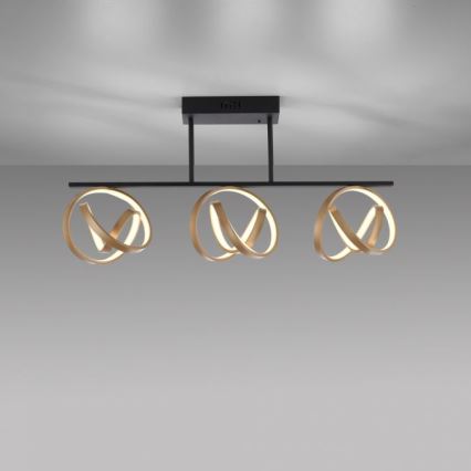 JUST LIGHT. 6245-18 - Πλαφονιέρα οροφής ντιμαριζόμενη LED LOOP 3xLED/11W/230V 2700-5000K + τηλεχειριστήριο