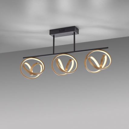 JUST LIGHT. 6245-18 - Πλαφονιέρα οροφής ντιμαριζόμενη LED LOOP 3xLED/11W/230V 2700-5000K + τηλεχειριστήριο