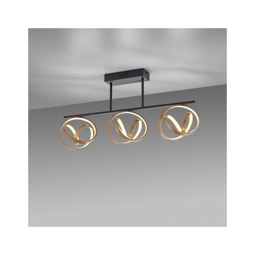 JUST LIGHT. 6245-18 - Πλαφονιέρα οροφής ντιμαριζόμενη LED LOOP 3xLED/11W/230V 2700-5000K + τηλεχειριστήριο