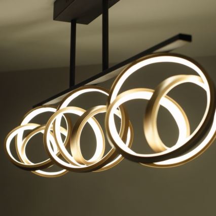 JUST LIGHT. 6245-18 - Πλαφονιέρα οροφής ντιμαριζόμενη LED LOOP 3xLED/11W/230V 2700-5000K + τηλεχειριστήριο