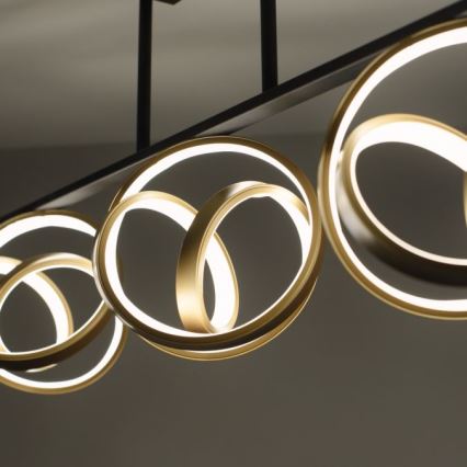 JUST LIGHT. 6245-18 - Πλαφονιέρα οροφής ντιμαριζόμενη LED LOOP 3xLED/11W/230V 2700-5000K + τηλεχειριστήριο