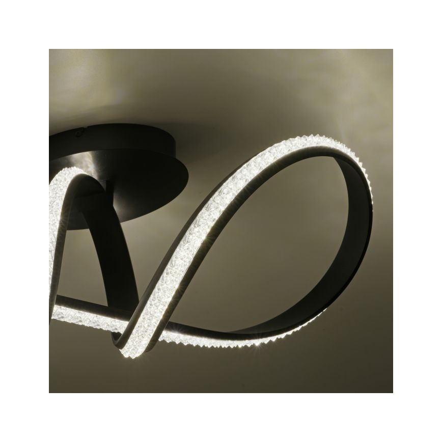 JUST LIGHT. 8475-18 - Πλαφονιέρα οροφής ντιμαριζόμενη LED BRILLA LED/29W/230V μαύρο