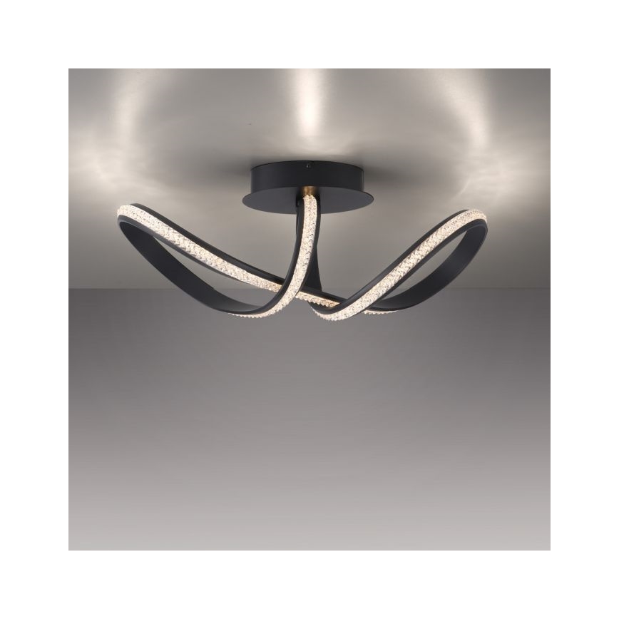 JUST LIGHT. 8475-18 - Πλαφονιέρα οροφής ντιμαριζόμενη LED BRILLA LED/29W/230V μαύρο
