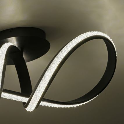 JUST LIGHT. 8475-18 - Πλαφονιέρα οροφής ντιμαριζόμενη LED BRILLA LED/29W/230V μαύρο