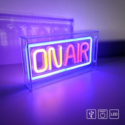 JUST LIGHT. 85013-70 - LED Neon επιτραπέζιο διακοσμητικό NEON LED/4W/5V On Air
