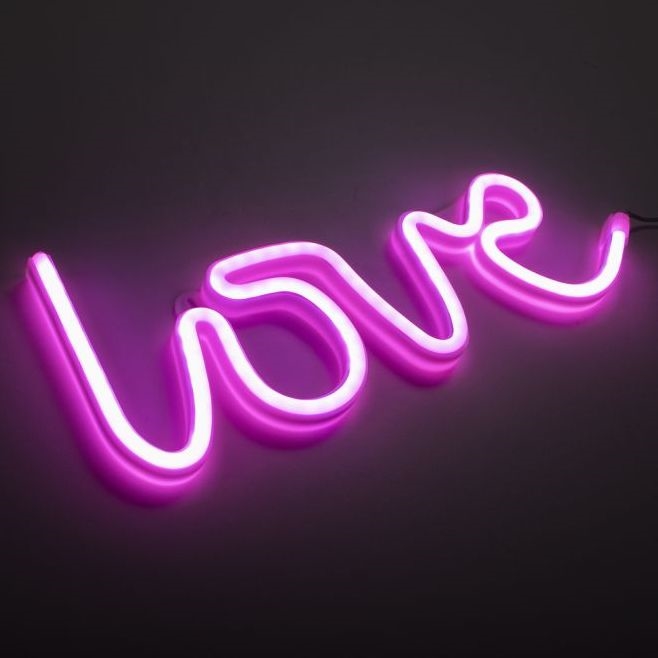 JUST LIGHT. 85021-87 - LED Διακοσμητικό φωτιστικό τοίχου Neon NEON LED/6,5W/5V Love