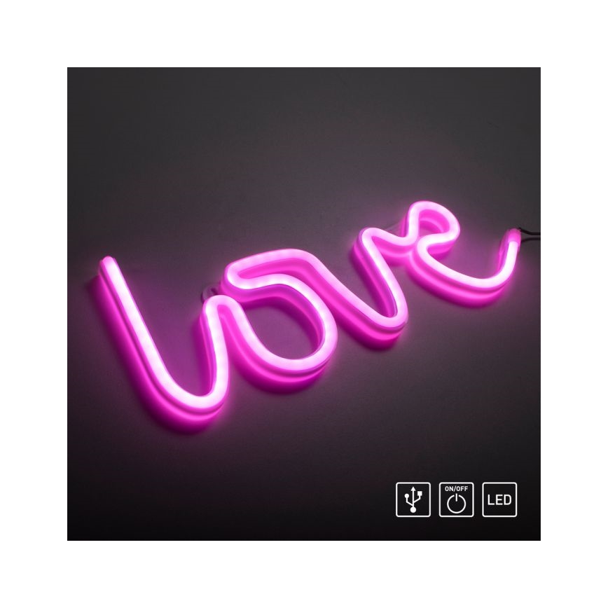 JUST LIGHT. 85021-87 - LED Διακοσμητικό φωτιστικό τοίχου Neon NEON LED/6,5W/5V Love