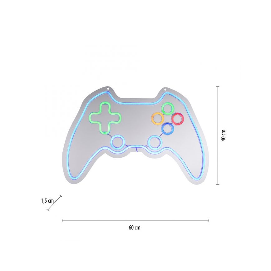 JUST LIGHT. 85022-70 - LED Διακοσμητικό φωτιστικό τοίχου Neon NEON 1xLED/6,5W/5V gamer