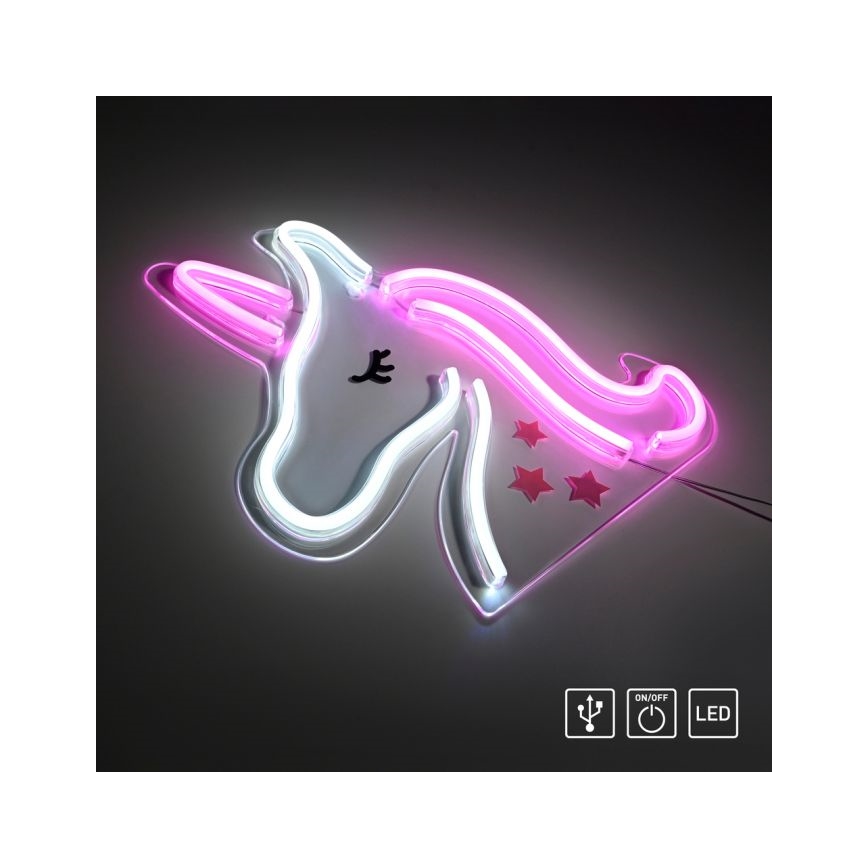 JUST LIGHT. 85025-70 - LED Διακοσμητικό φωτιστικό τοίχου Neon NEON LED/6,5W/5V μονόκερος